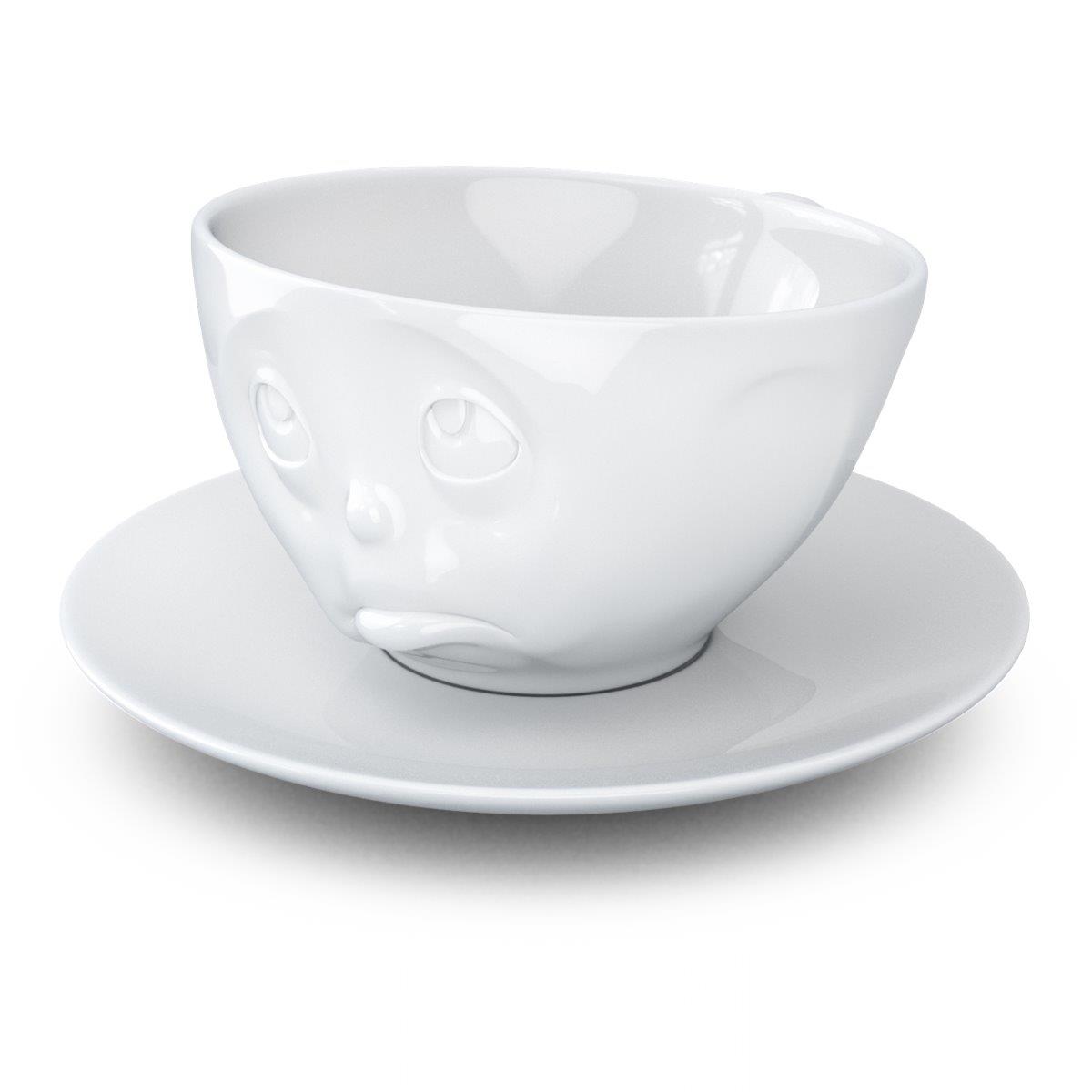 TV Tasse Kaffeetasse 44.01 Och Bitte mit Untertasse weiß
