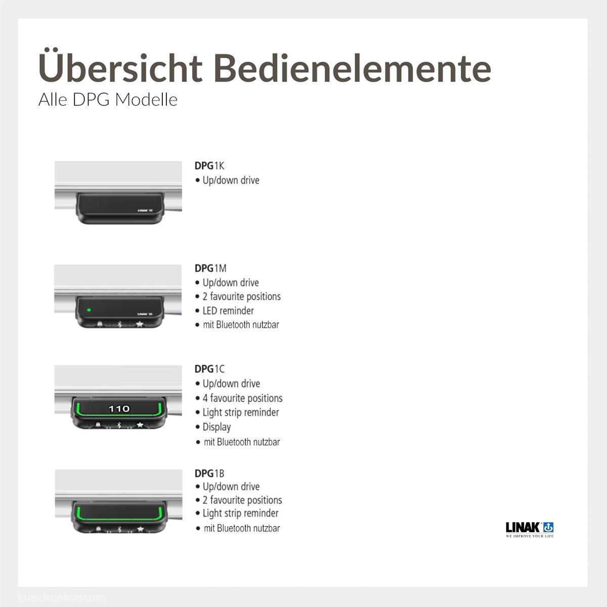 Linak Desk Panel Steuerung DPG1M30 AUF / AB Bedienelement