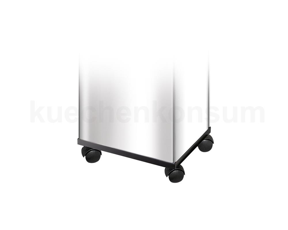 Hailo Lenkrollen 1580001 Set für Big Box schwarz aufgesteckt 360° drehbar
