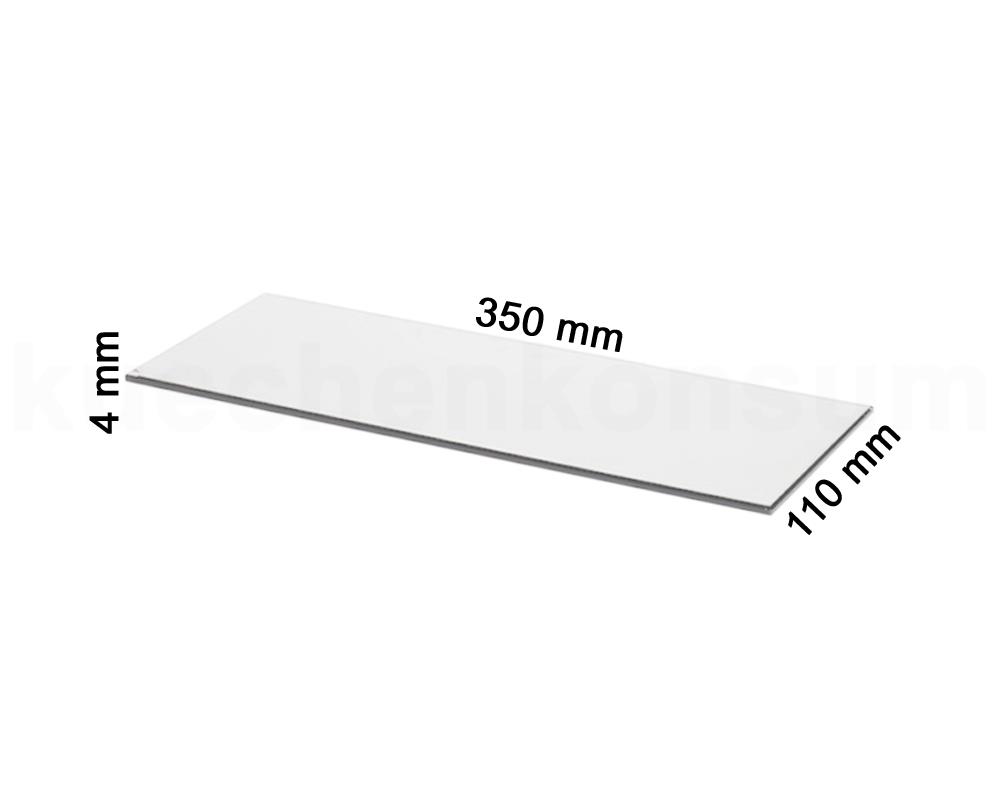 Linero MosaiQ Deko Einleger Rauchglas M 350 x 110 x 4 mm