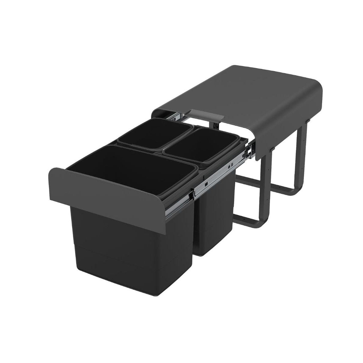 Ekotech Abfallsammler EKKO.33 oriongrau 2x 7 + 15 Liter