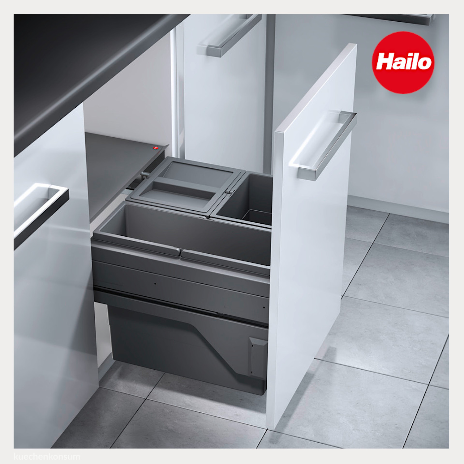 Hailo Abfallsammler 3610831 Cargo 500 Slide 43 Liter