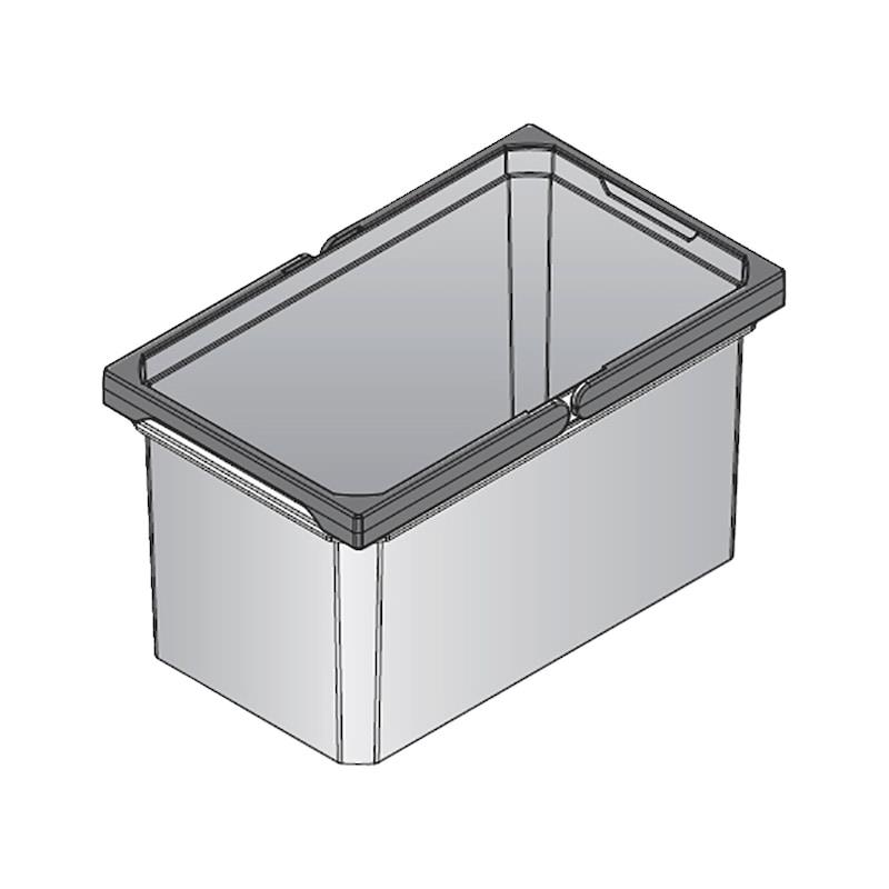 Vauth Sagel Mülleimer 720824 mit Deckel Envi Free 230 x 382 x 216 mm Grau