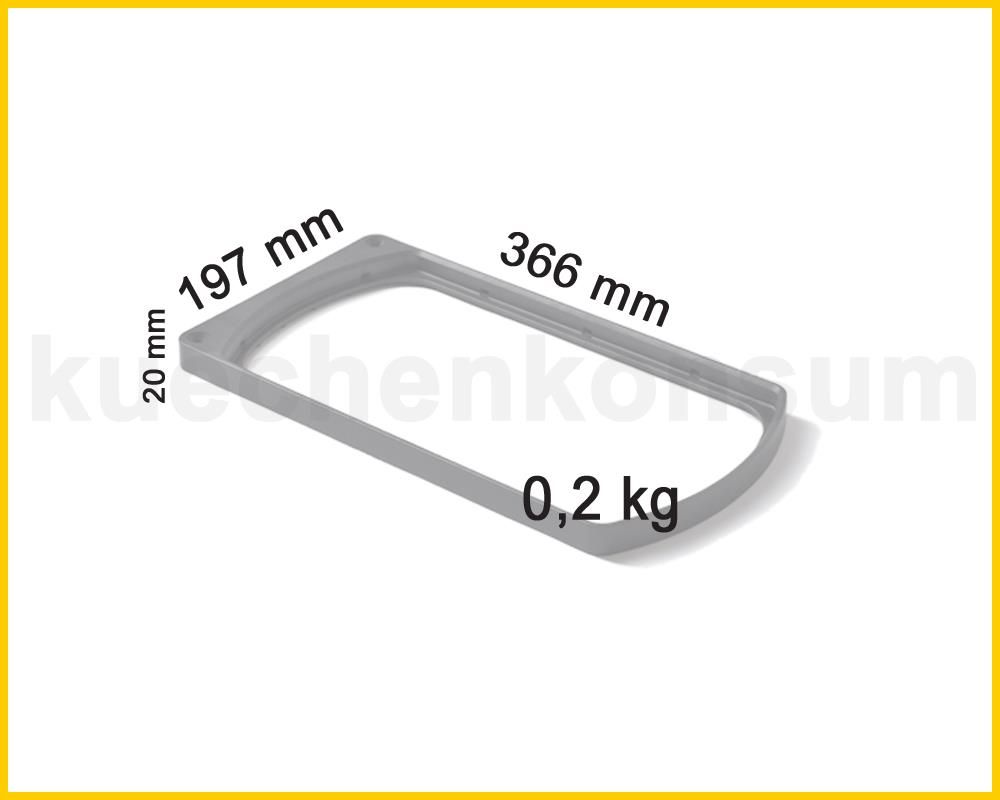 Hailo Mantelring oben 1046549 schwarz für Uno, Duo, Trio Abfallsammler