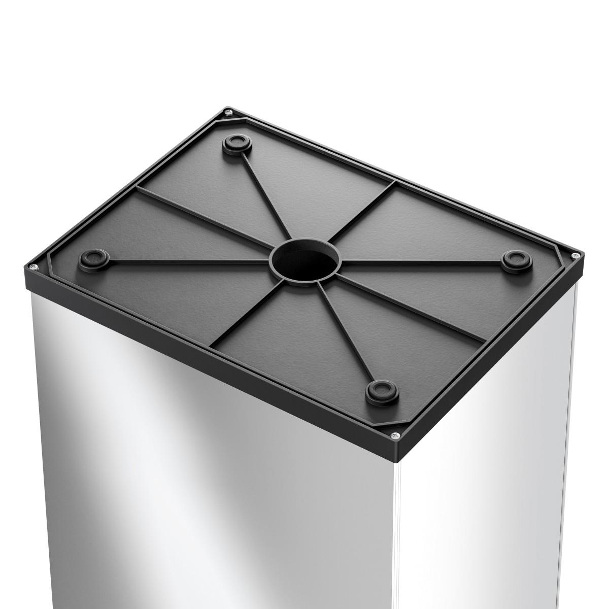 HAILO Big-Box Swing XL 52 Liter Edelstahl/schwarz 8602110