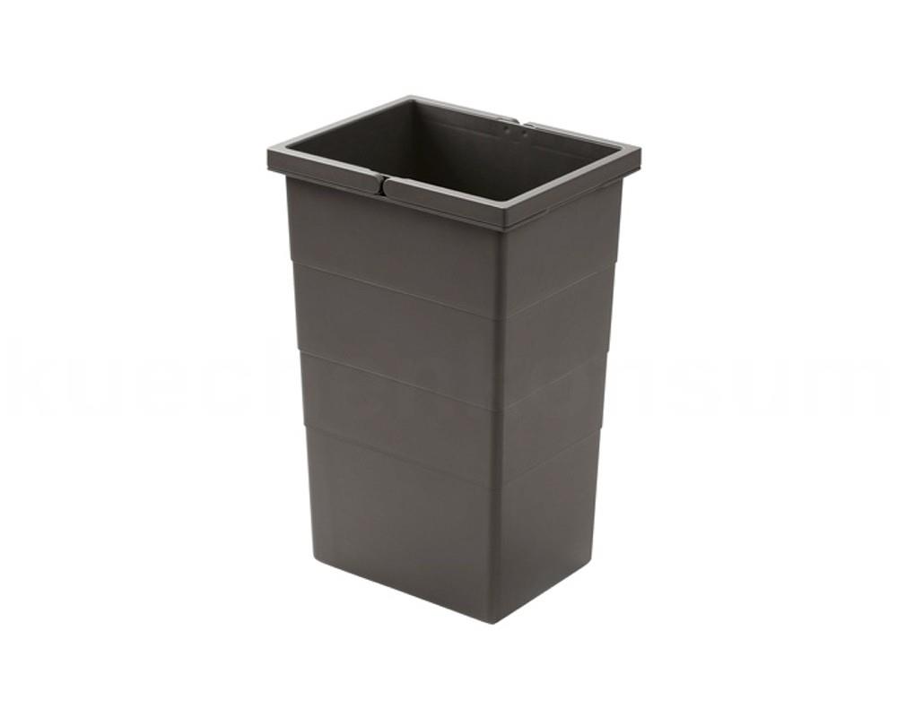 Hailo 13 Liter Inneneimer 1132959 dunkelgrau 242 x 192 x 380 mm