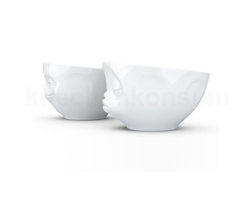 TV Tasse Dip-Set 21.01 Happy und Kiss klein weiß