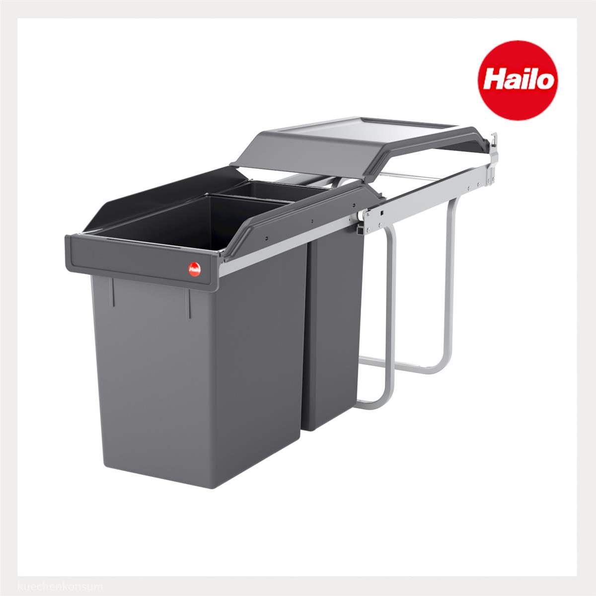 Hailo Abfallsammler 3650111 TA Swing A Tandem 24 + 7 Liter