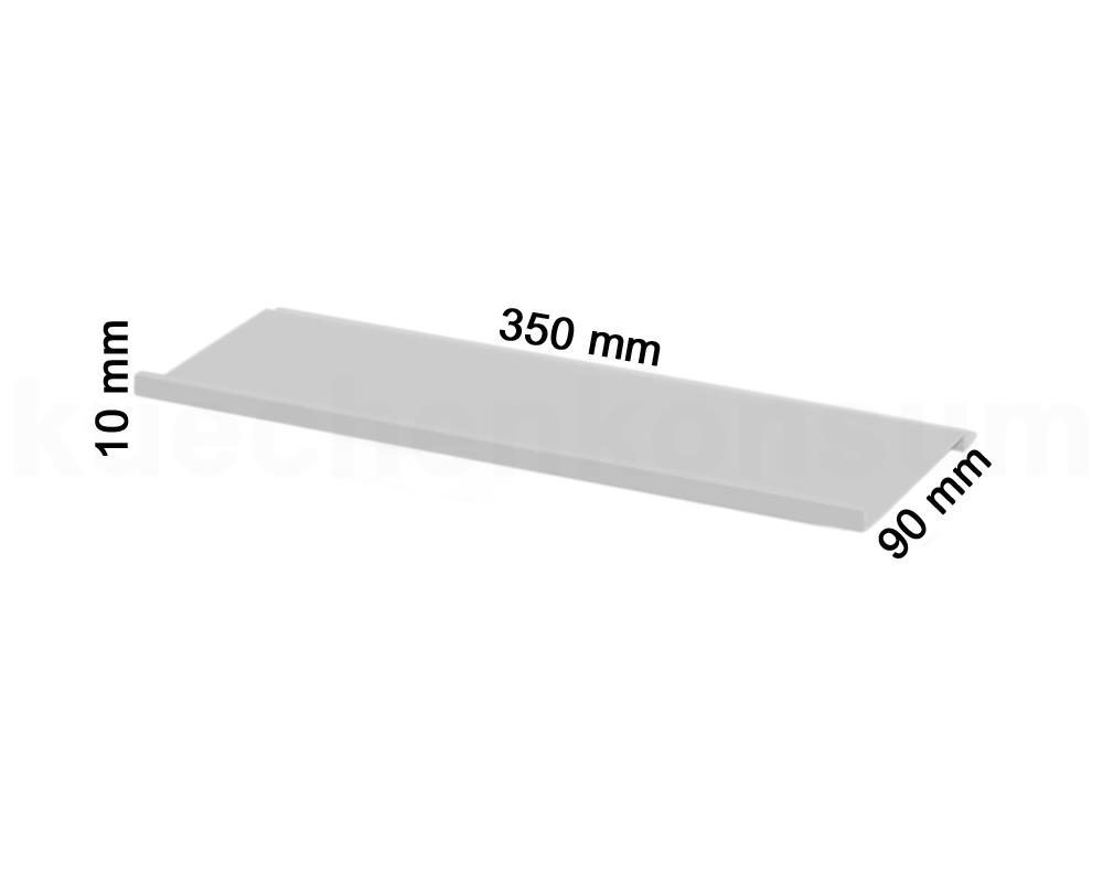 Linero MosaiQ Obere Ablage M titangrau 350 x 90 x 10 mm