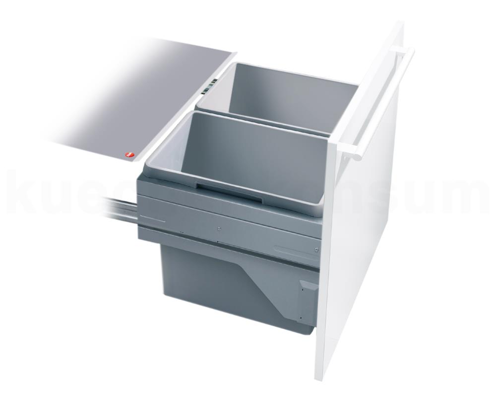 Hailo Abfallsammler 3610621 CS Slide Euro-Cargo-S 2x 30 Liter