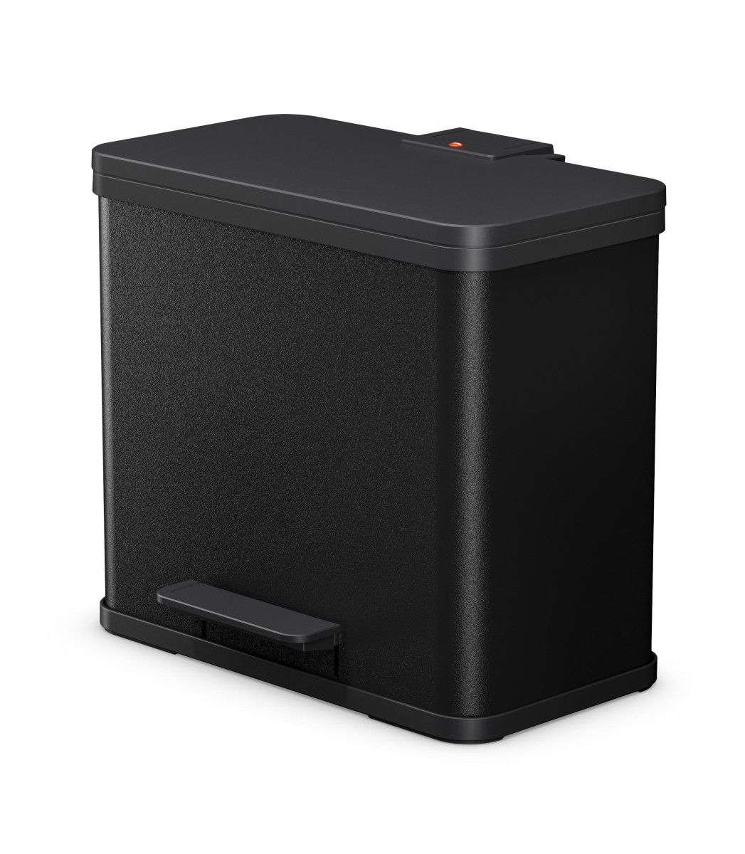 HAILO Standmülleimer 6302600 Öko duo Plus L 17 + 9 L Schwarz matt