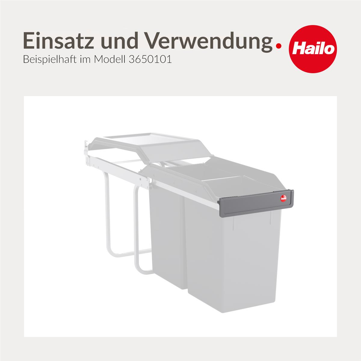 Hailo Griffblende 1125329 graphitgrau für Tandem 3650-10