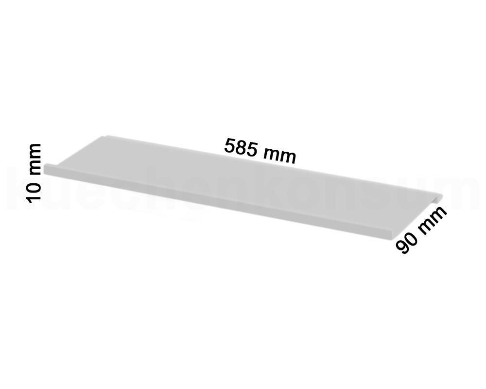 Linero MosaiQ Obere Ablage L titangrau 585 x 90 x 10 mm