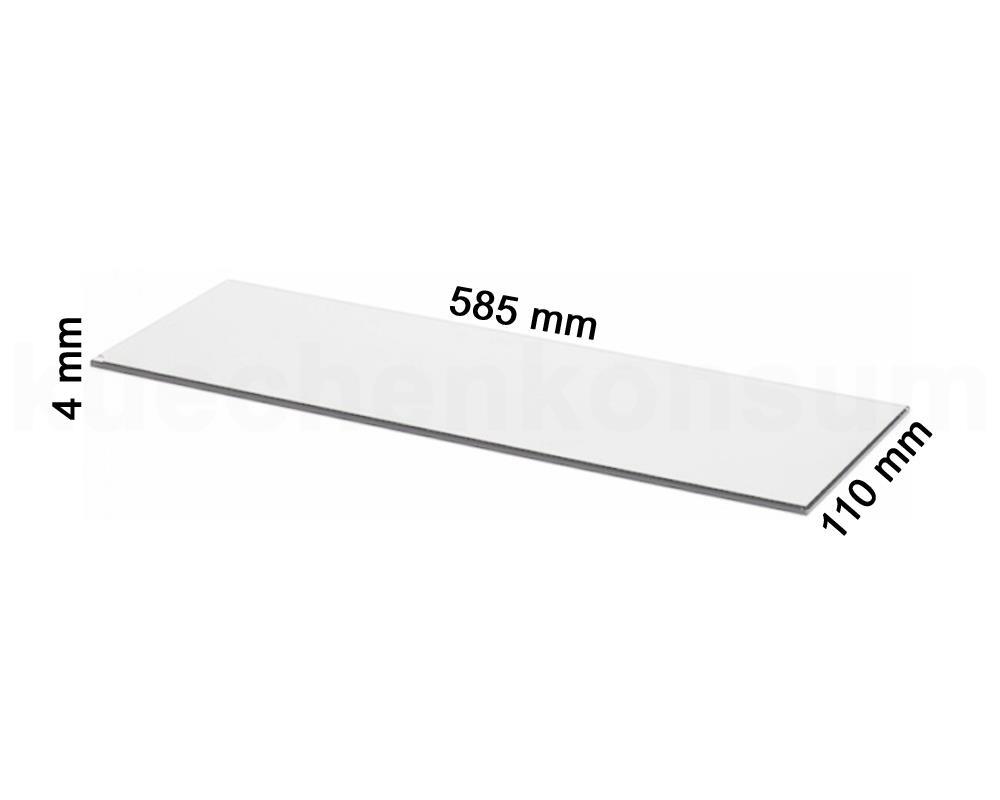 Linero MosaiQ Deko Einleger Rauchglas L 585 x 110 x 4 mm