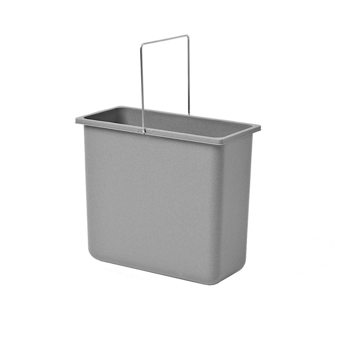 Hailo Inneneimer 1009319 grau 12 Liter 316 x 154 x 287 mm mit Henkel