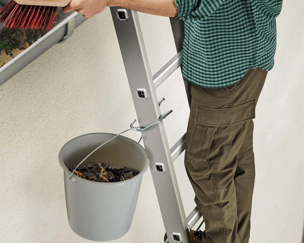 Hailo SafetyLine Eimerhaken Paar für Sprossenleiter