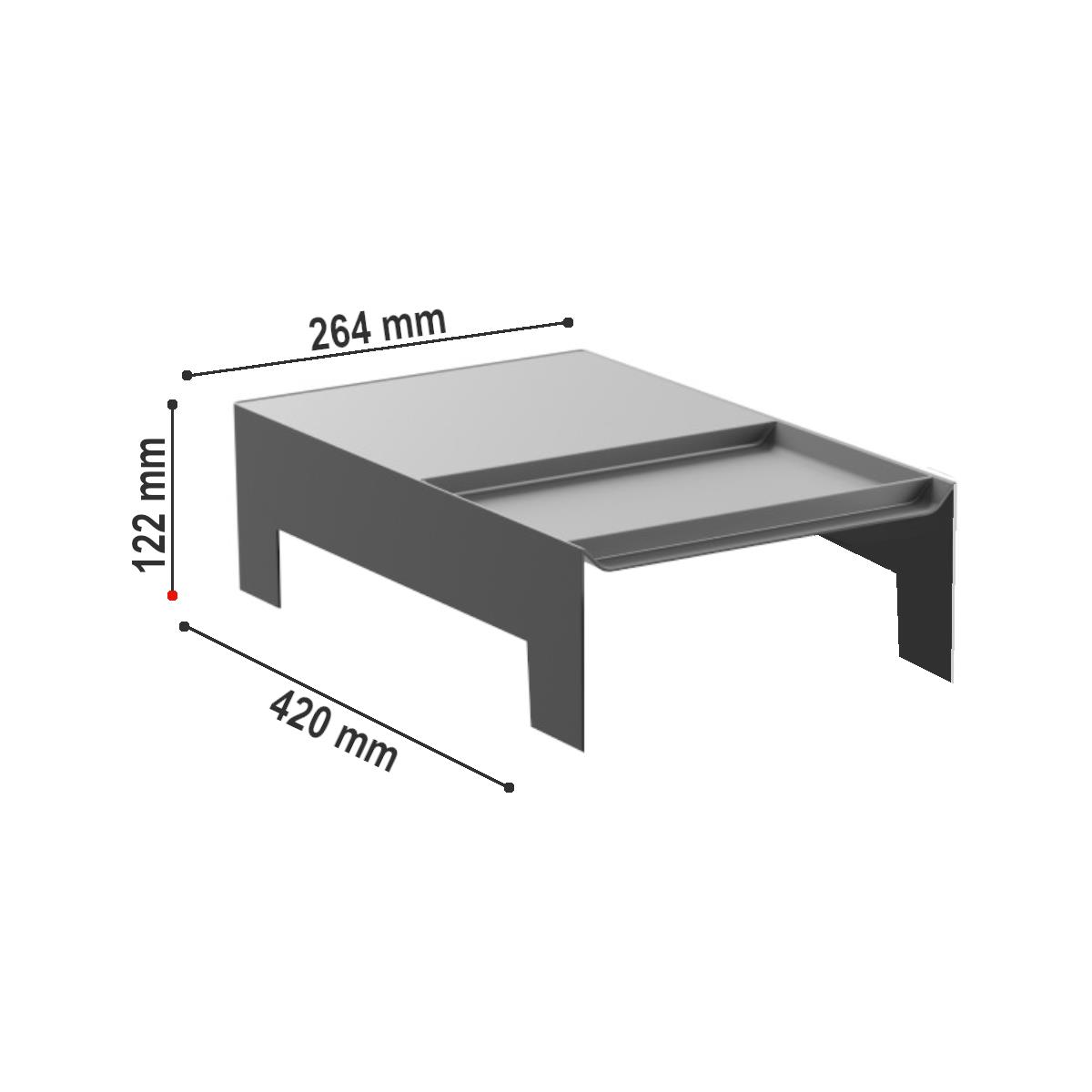 Hailo Deckel 1224589 dunkelgrau 264 x 420 x 122 mm