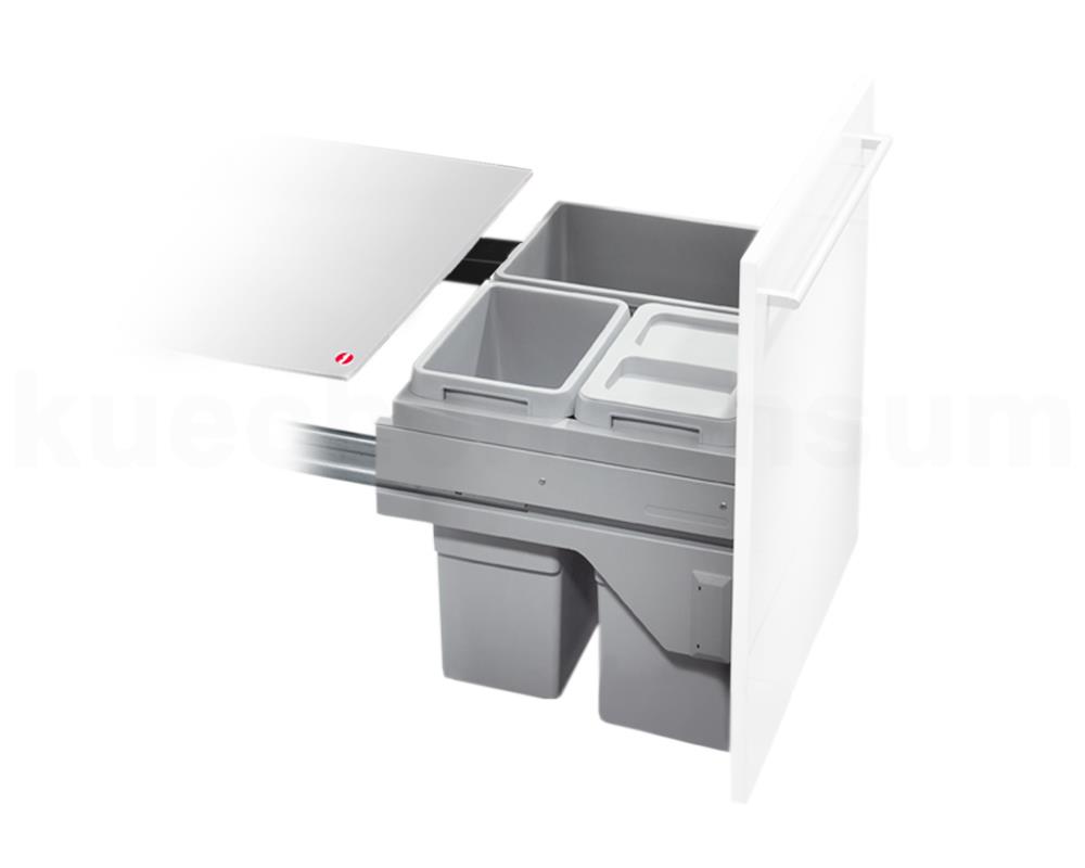 Hailo Abfallsammler 3610631 CS Slide Euro-Cargo S 2x 13 + 30 Liter