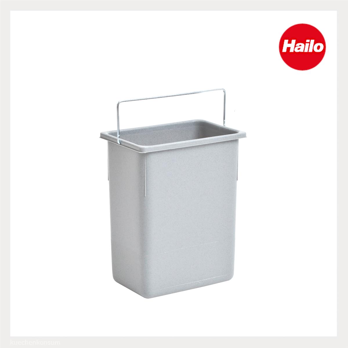 Hailo 8,5 L Inneneimer 1068409 signalgrau 226x 150 x 287 mm mit Henkel