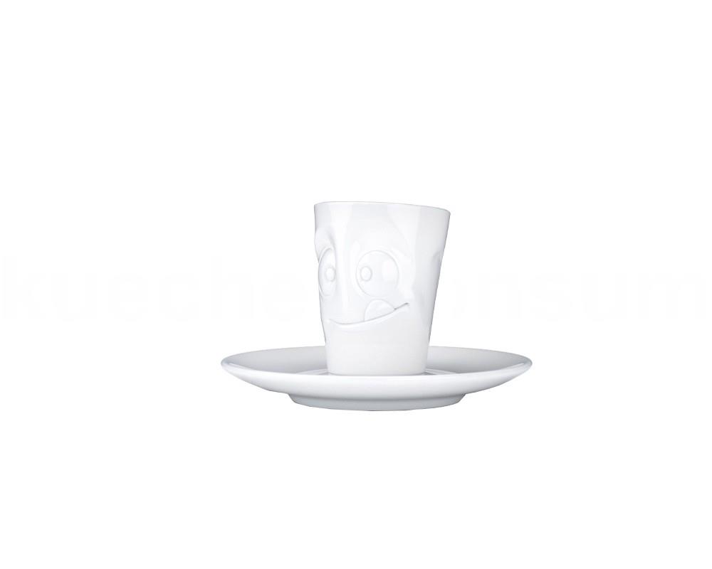 TV Tasse Espresso Mug 14 lecker weiß mit Henkel