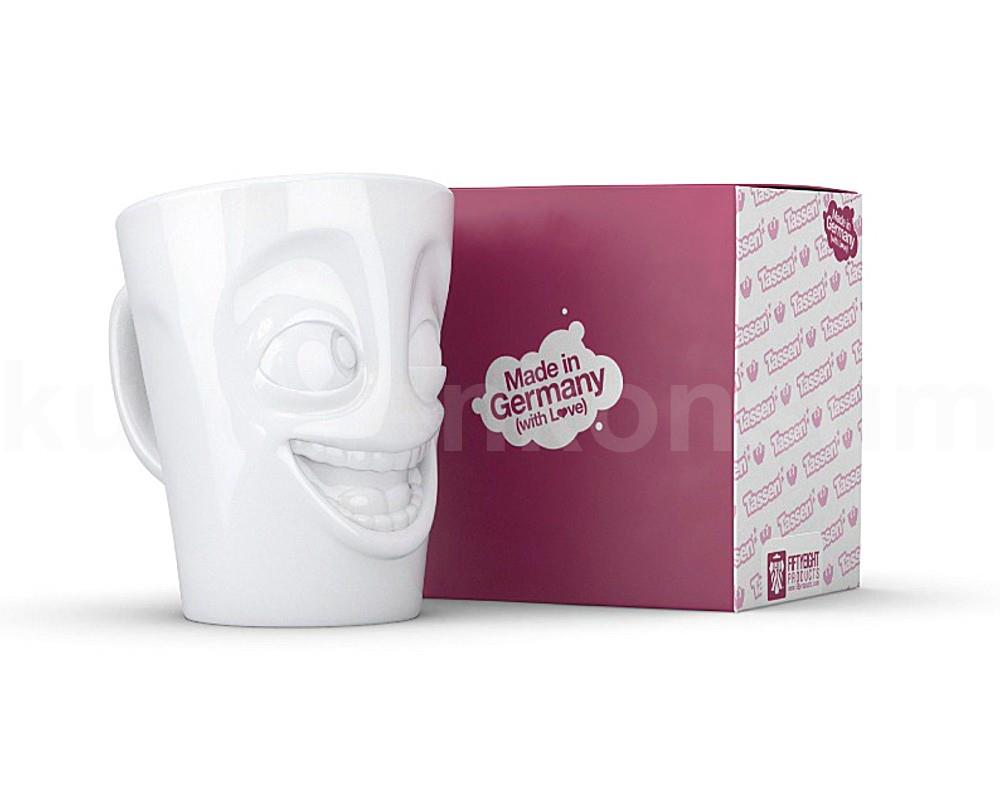 TV Tasse Kaffeebecher 85 Henkelbecher witzig weiß