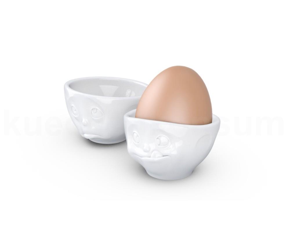TV Tasse Eierbecher 52.01 Och bitte und Lecker weiß