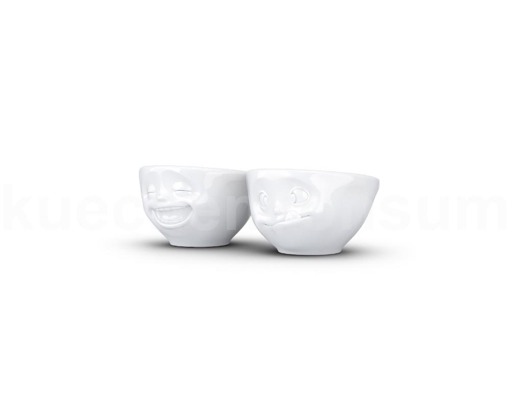 TV Tasse Dip-Set 25.01 Lachend und Lecker klein weiß