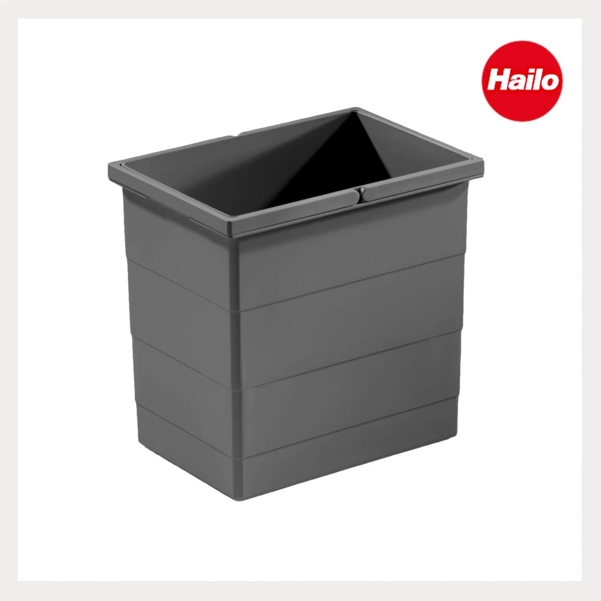 Hailo Inneneimer 1129959 dunkelgrau 18 L 320 x 226 x 295 mm 2 Henkel