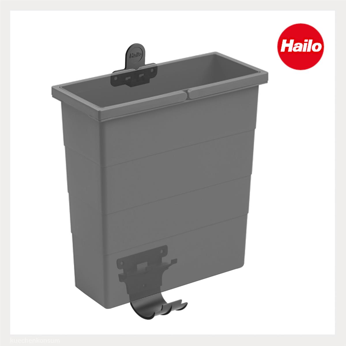 Hailo Inneneimer 1134664 ReadyBin 12L  320x 141x 350 mm mit Wandhalter