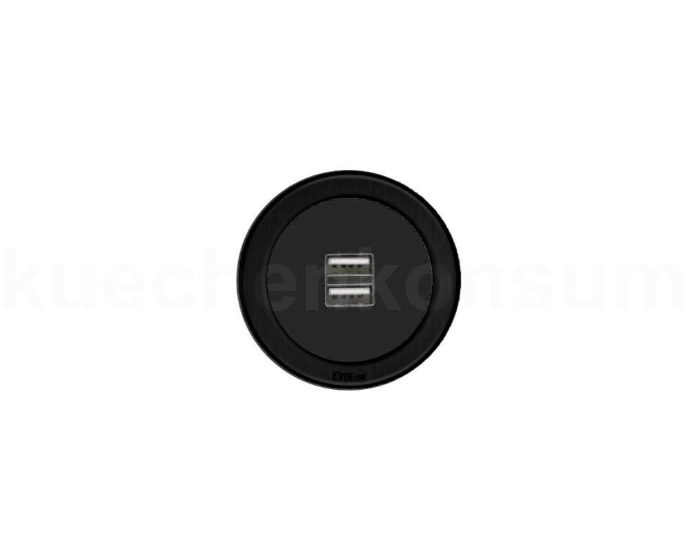Schulte EVOline One Einbau USB Charger 00.012 schwarz