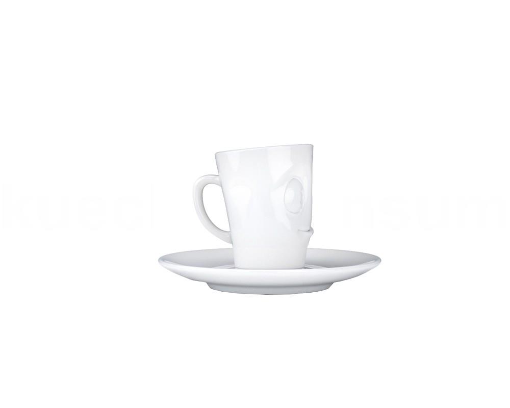 TV Tasse Espresso Mug 14 lecker weiß mit Henkel
