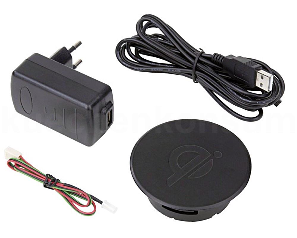 Ladestation 900601 Einbauset induktiv kabellose Ladespule 80 mm schwarz