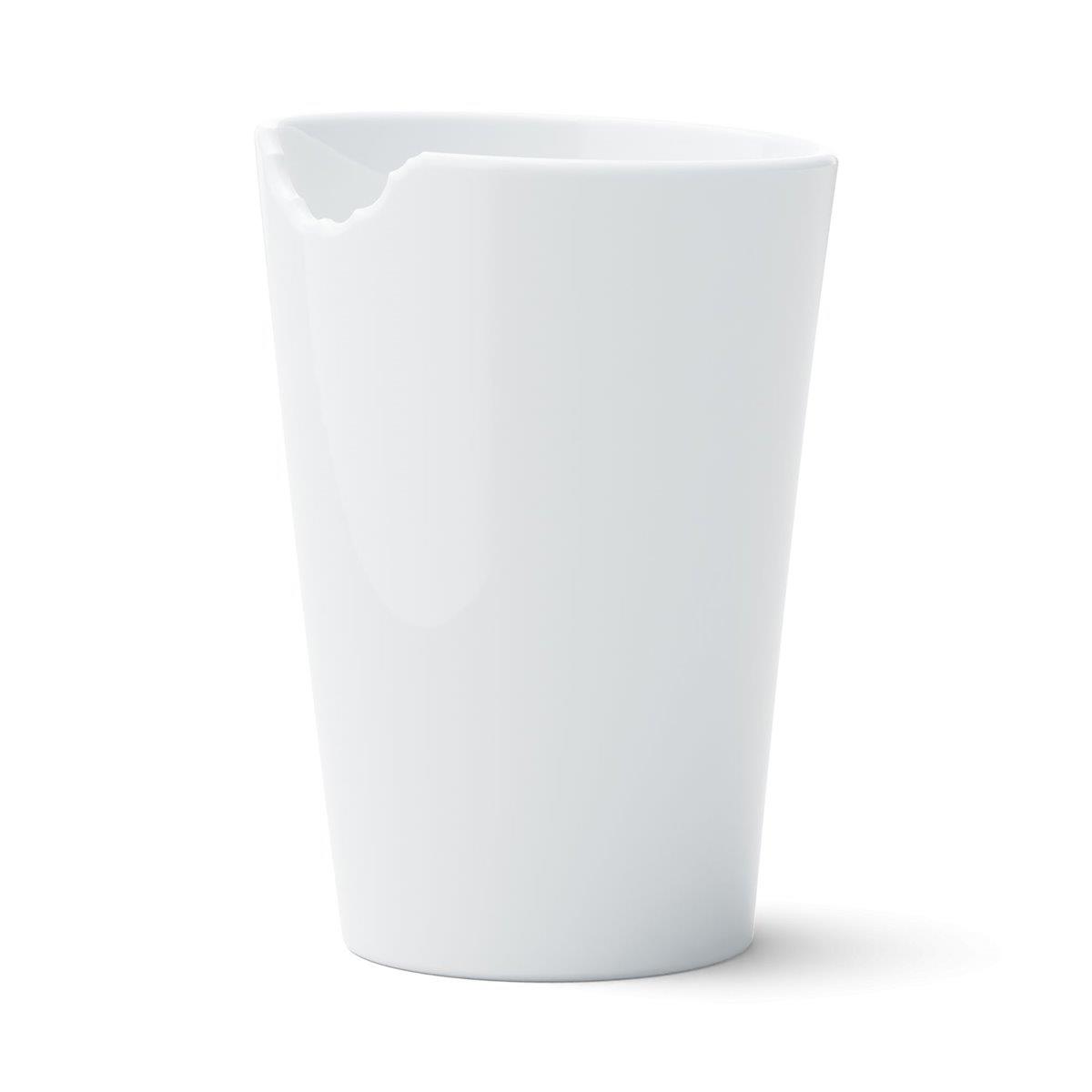 TV Tasse Becher 37 mit Biss weiß Porzellan-Mehrzweckbecher