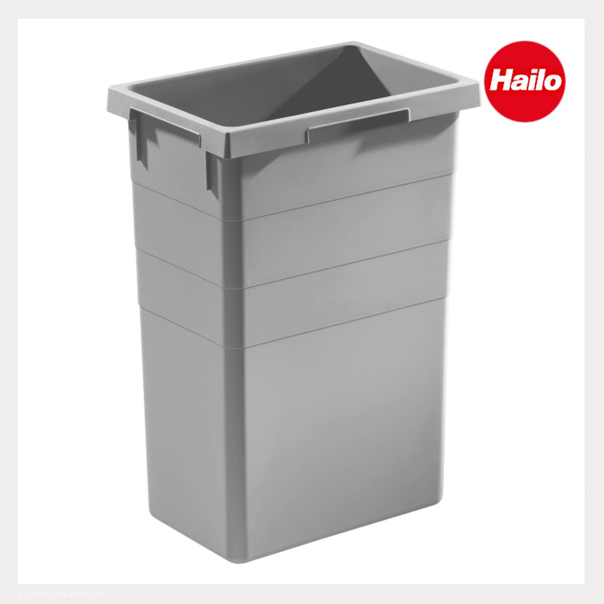 Hailo Inneneimer 1014169 hellgrau 38 Liter 378 x 261 x 520 mm