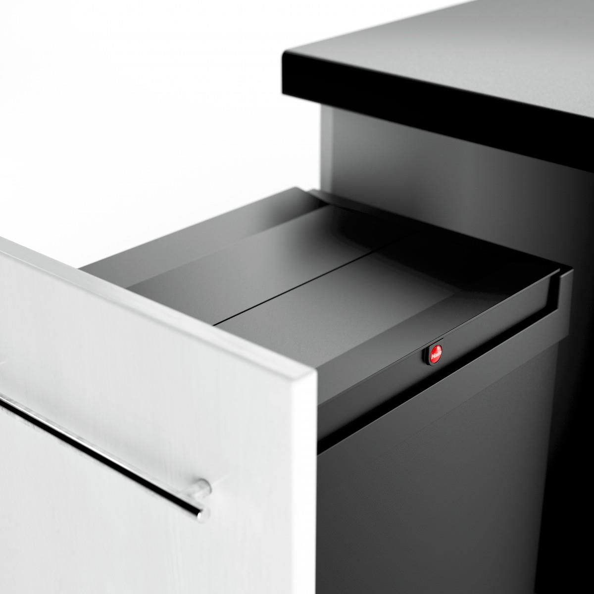 Hailo Abfallsammler 3273101 Wertstoffbox 53 L schwarz