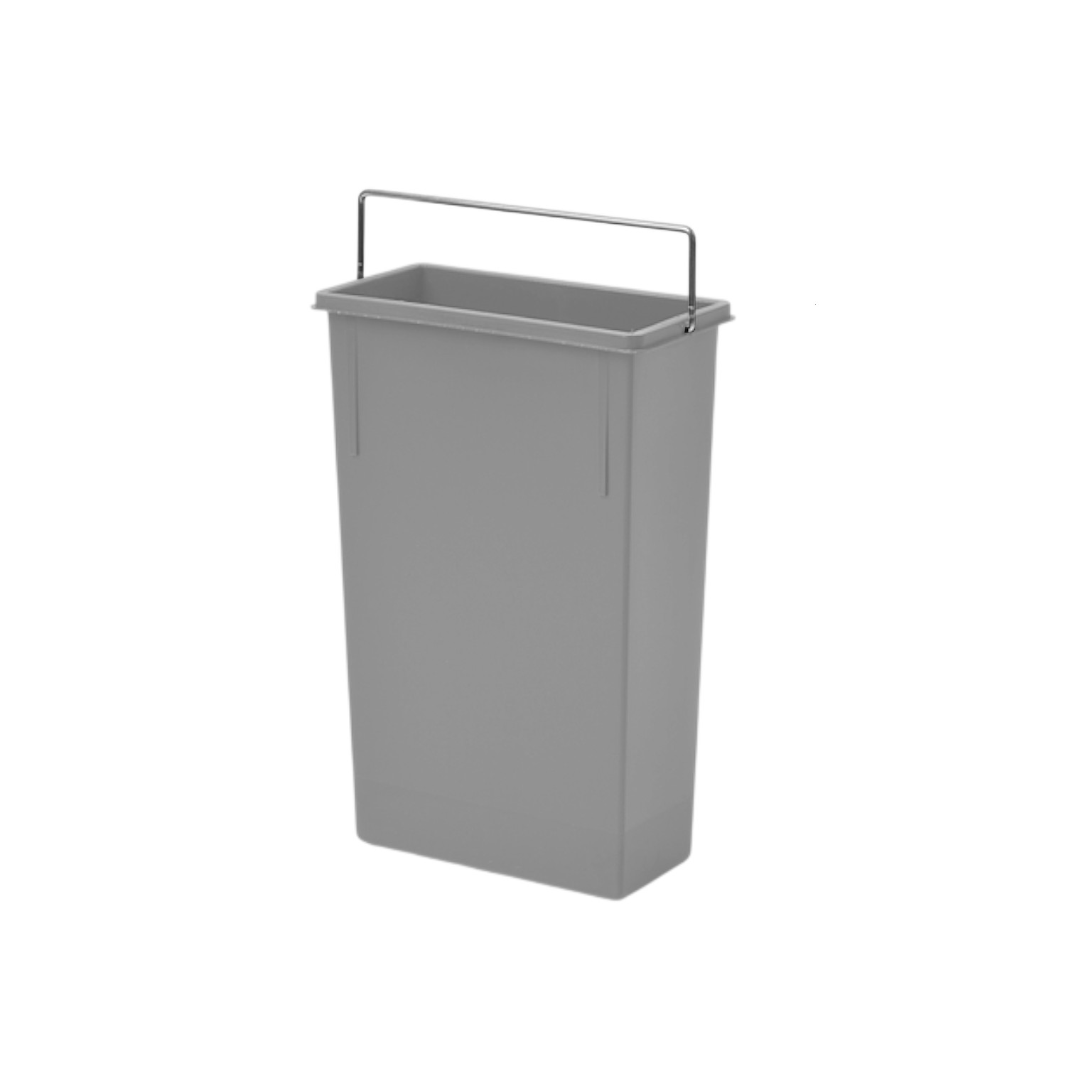 Hailo 7 L Inneneimer 1068909 signalgrau 226 x 115 x 340 mm mit Henkel