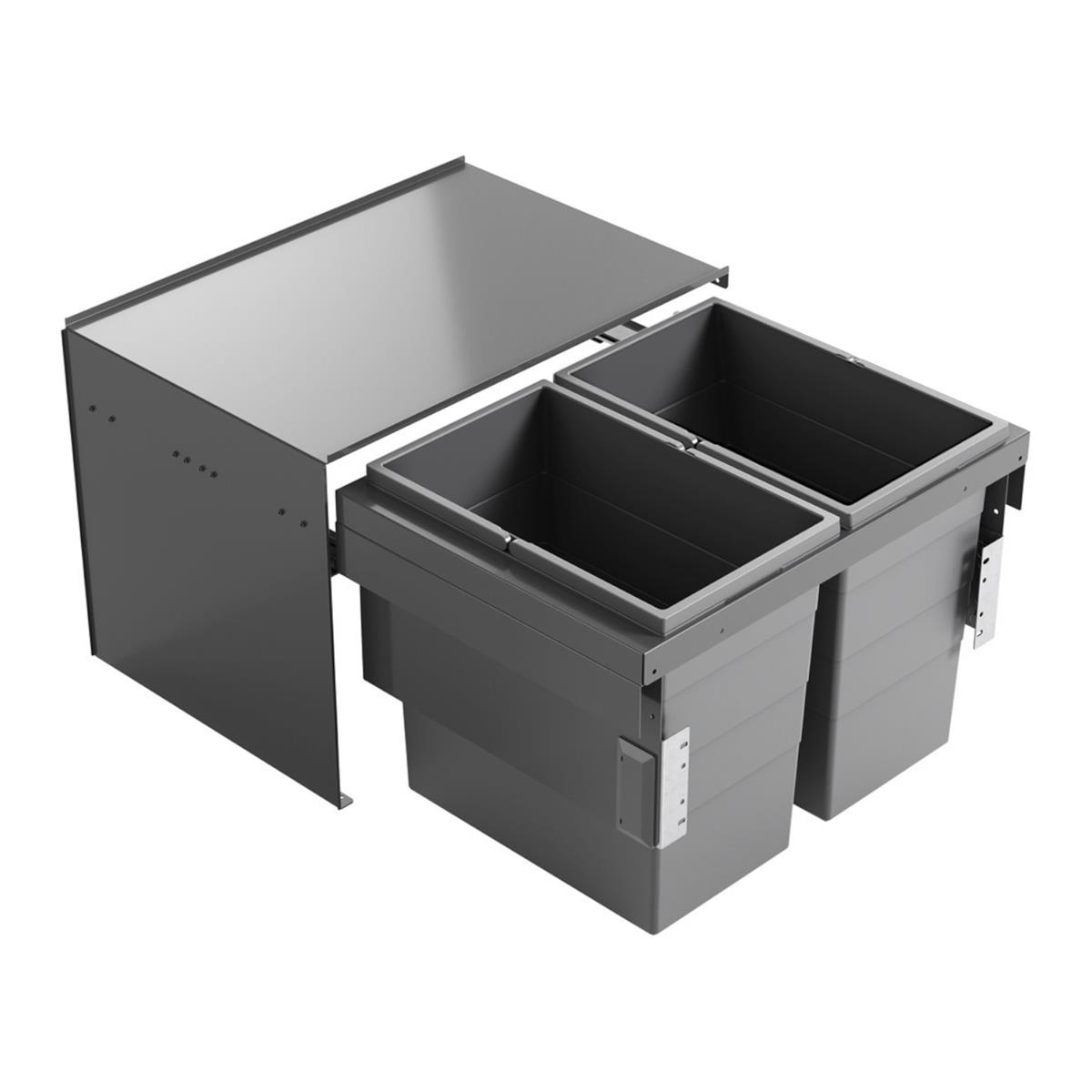 Hailo Abfallsammler 3608931 Cargo Aqua 2x 28 Liter