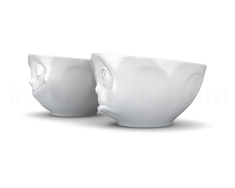 TV Tasse Schälchen-Set 23.01 Glücklich und Och Bitte mittel weiß