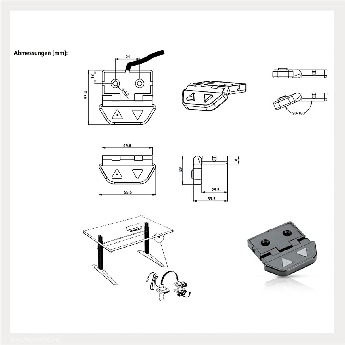 Linak Desk Panel Steuerung DPAK06 AUF / AB Bedienelement