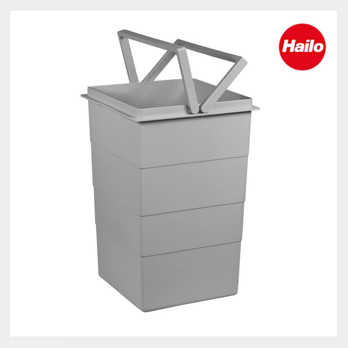 Hailo Inneneimer 1076099 mit Deckel 15 Liter 226x233x350 mm 2 Henkel