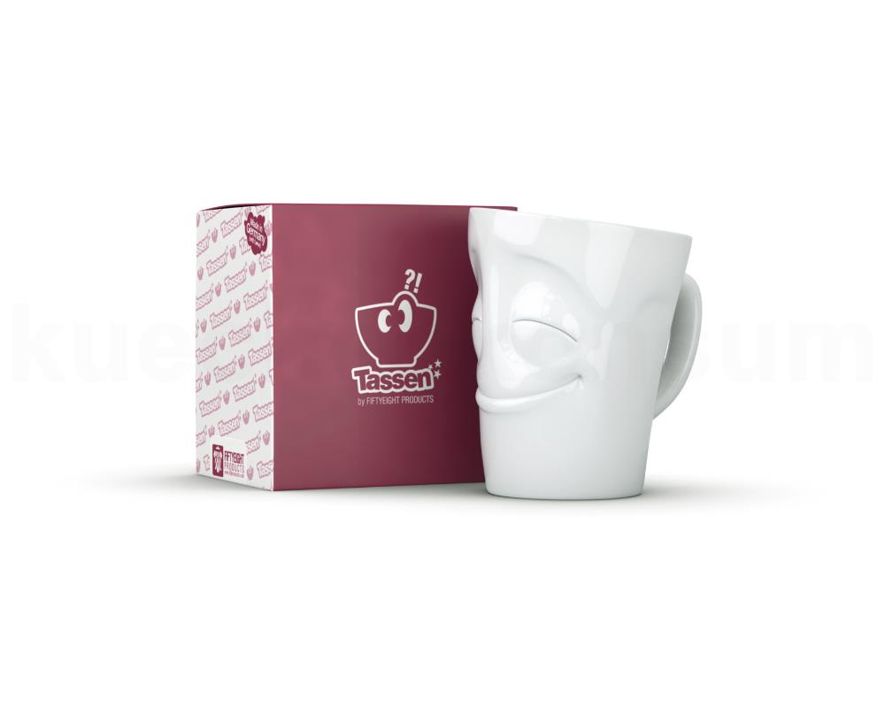 TV Tasse Kaffeebecher 83.01 Henkelbecher Vergnügt weiß