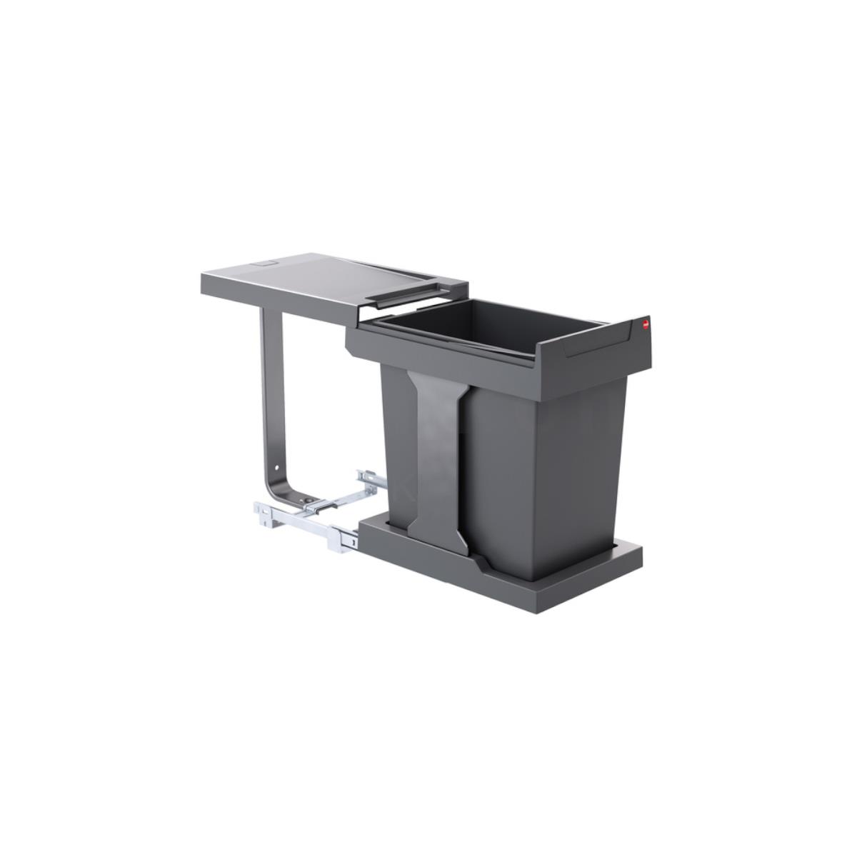Hailo Abfallsammler 3635002 AS Swing Solo manuell 20 Liter mit Deckel