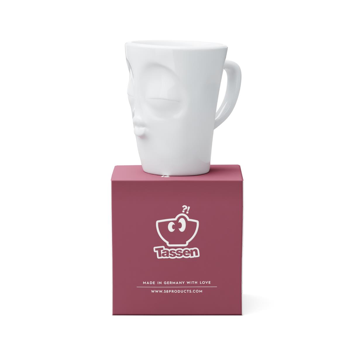 TV Tasse Kaffeebecher 87 Henkelbecher Küssend weiß