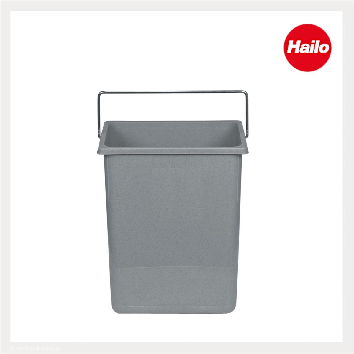 Hailo Inneneimer 1094089 hellgrau 8,5 L 226 x 150 x 287 mm mit Henkel