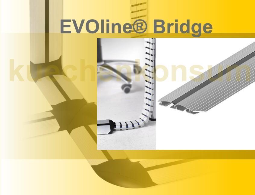 Schulte EVOline Bridge 01.100 Kabelbrücke Aluminium verschraubbar 1000 mm