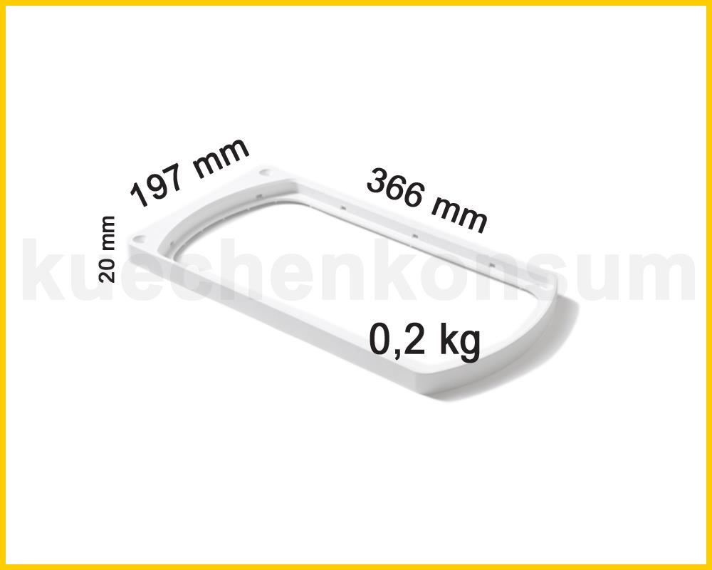 Hailo Abfallsammler 1046569 Mantelring oben für Uno Duo Trio weiß