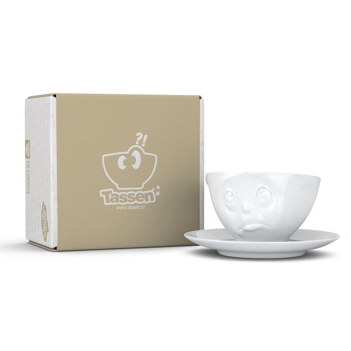TV Tasse Kaffeetasse 44.01 Och Bitte mit Untertasse weiß