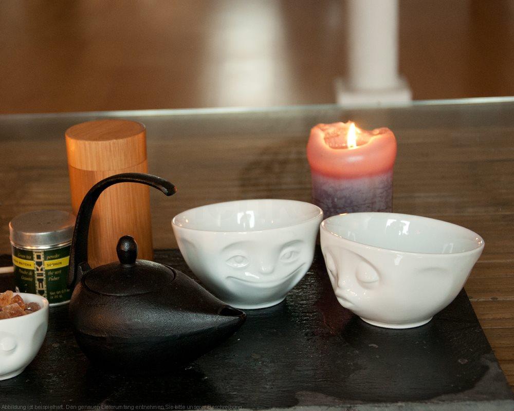 TV Tasse Dip-Set 21.01 Happy und Kiss klein weiß