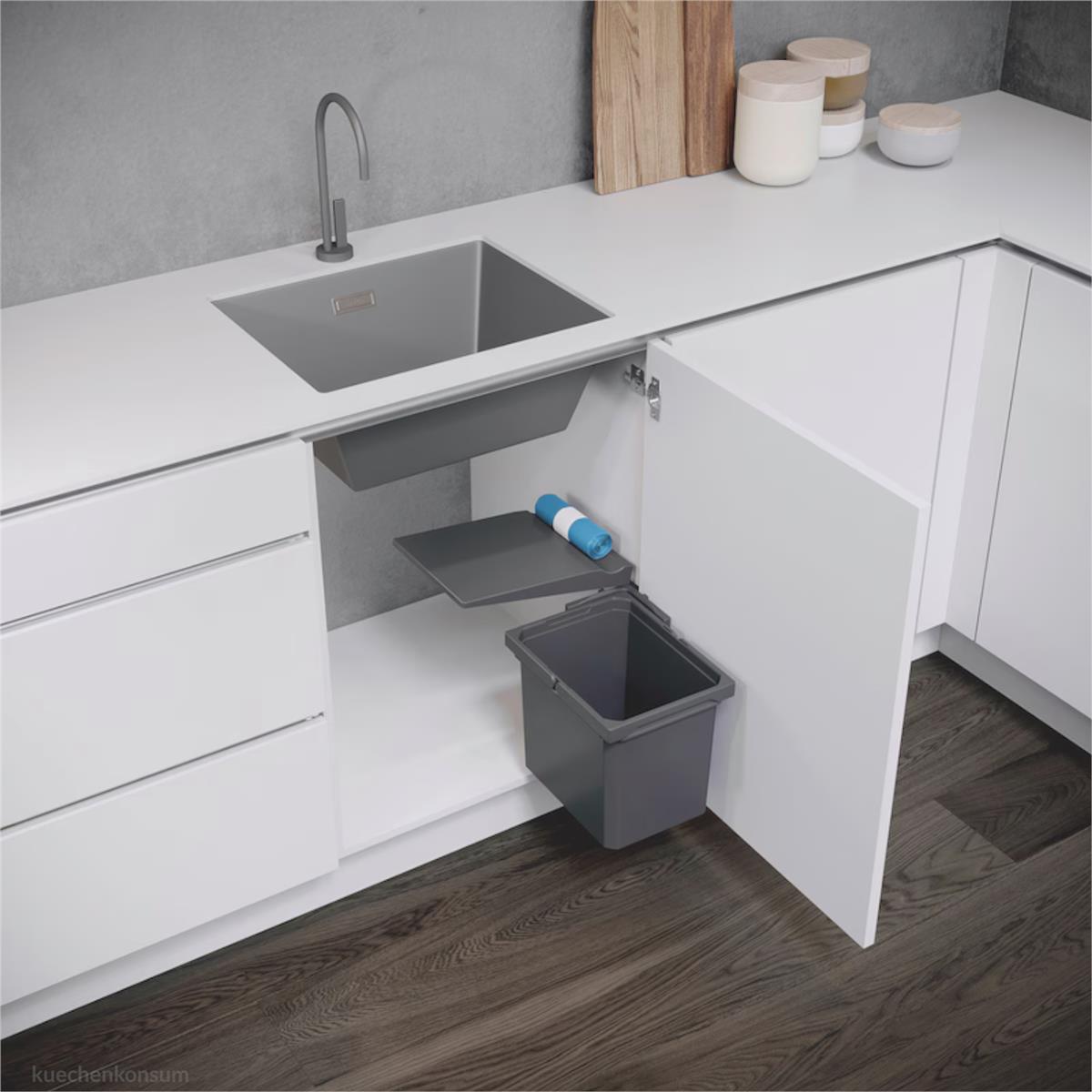 Envi Single Abfallsammler 20794 Lavagrau 7 Liter