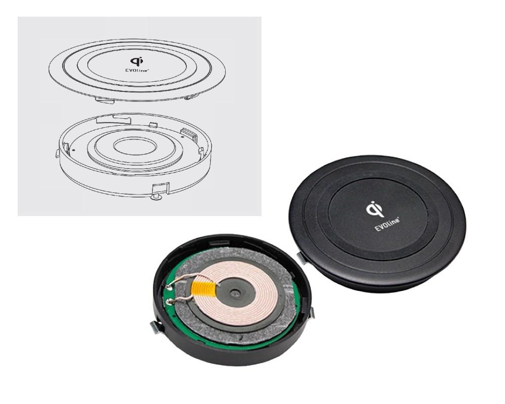 Schulte EVOline Charger QI 91.128 kabellose Ladespule Einbau